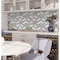 Apollo Tile White And Brown Flower 4.46 sq.ft 10.7 in. x12 in. Marble Mosaic Tile, 5PK APLSV99F02EC40 - alternate 3